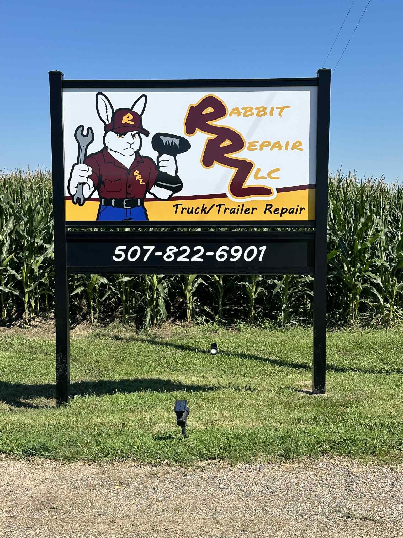 Rabbit Repair LLC sign