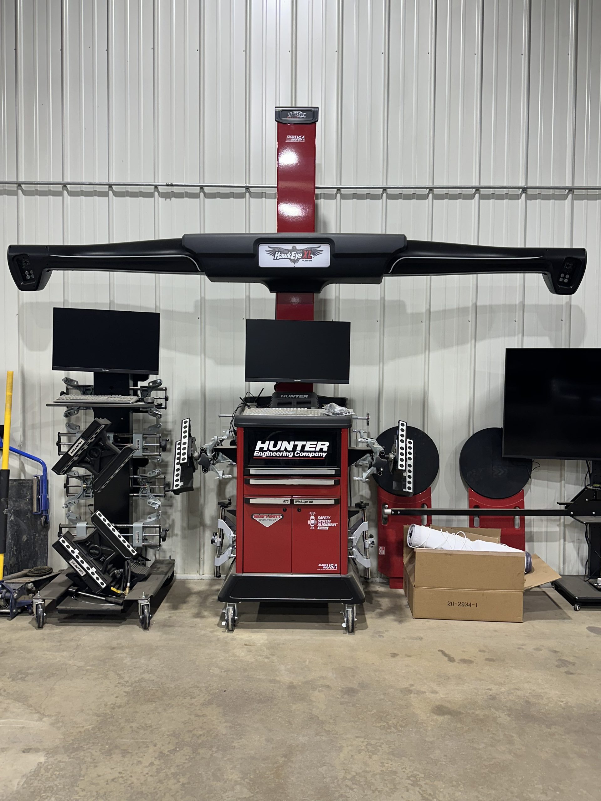 Hunter alignment machine